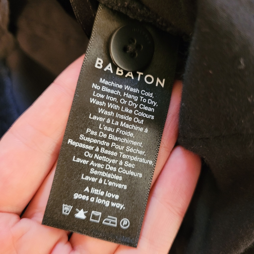 Babaton Flare Leg Black Corduroy Pants - Size 2 - Picture 4 of 6